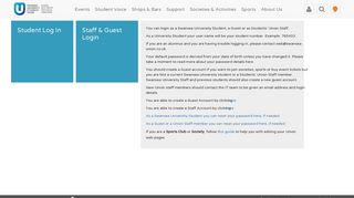 Login - Swansea University Students' Union