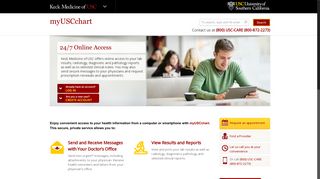 myUSCchart | 24/7 access to your Keck Medicine of USC medical ...