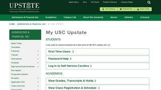 My USC Upstate