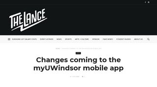 Changes coming to the myUWindsor mobile app - The Lance