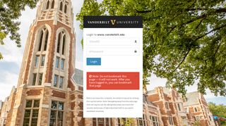 Login to www.vanderbilt.edu | Vanderbilt University