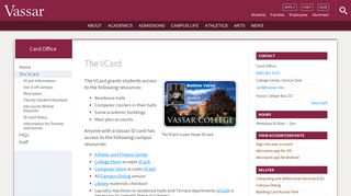 The VCard - Card Office - Vassar College