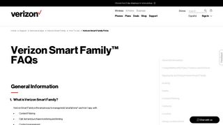 Verizon Smart Family FAQs | Verizon Wireless
