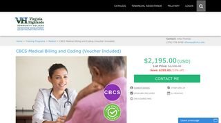 vhcc | CBCS Medical Billing and Coding (Voucher Included) | Career ...