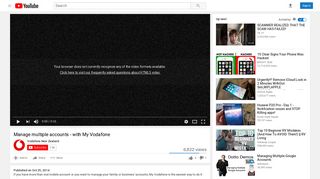 Manage multiple accounts - with My Vodafone - YouTube