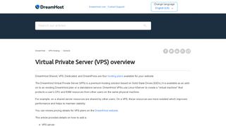 Virtual Private Server (VPS) overview – DreamHost