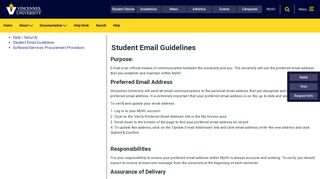 Student Email Guidelines - Management Information Center ...