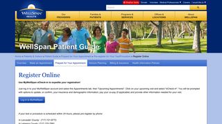 Register Online - WellSpan Health