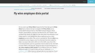 My winn employee dixie portal