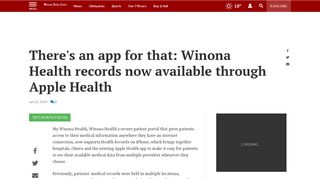 There's an app for that: Winona Health records now available through ...