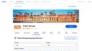 Working as a Manager at Public Storage: 51 Reviews | Indeed.com