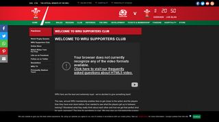 Welcome to WRU Supporters Club : Fans | Welsh Rugby Union ...