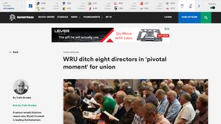 WRU ditch eight directors in 'pivotal moment' for union | RugbyPass