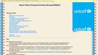 About Yahoo! Groups (Formerly eGroups/ONElist) - OoCities