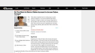 Do You Have to Have a Yahoo Account to Access Yahoo Groups ...