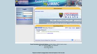 Login Portal Staf MyUMMC (My1)