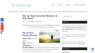 My 24 Hour Income Review: Is this Real? - The Opportunity Scout