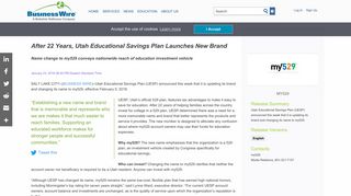After 22 Years, Utah Educational Savings Plan Launches New Brand ...