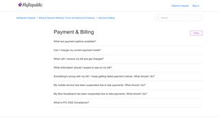 Payment & Billing – MyRepublic Support
