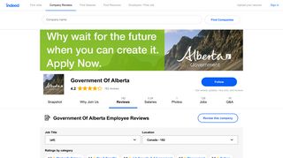 Working at Government Of Alberta: 181 Reviews | Indeed.com