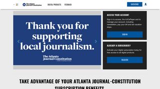 Subscribe to Atlanta Journal-Constitution