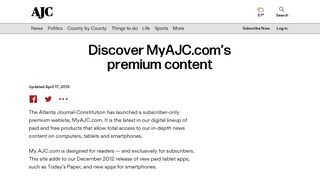 Discover MyAJC.com's premium content