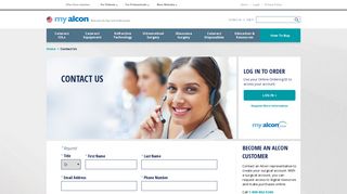 Contact Alcon | myalcon.com - the new myalcon store