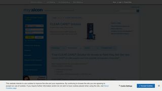 CLEAR CARE® Contact Lens Solution Performance | myalcon.com