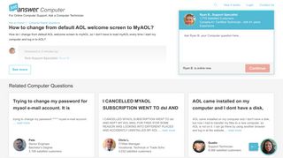 How to change from default AOL welcome screen to MyAOL?