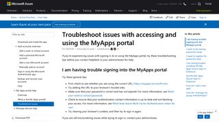 Get help with accessing and using the MyApps portal ... - Microsoft Docs
