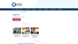 Logged out - ASX - About MyASX
