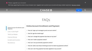 Online Account Enrollment and Payment | Chase Auto | Chase