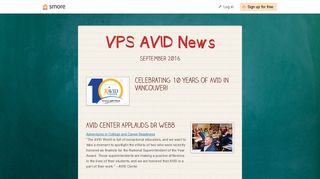 VPS AVID News | Smore Newsletters