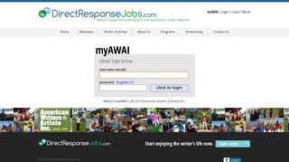 myAWAI - Please Login - Direct Response Jobs