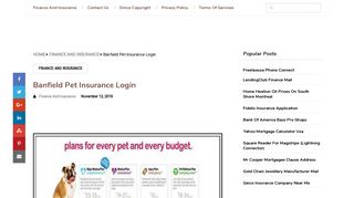 Banfield Pet Insurance Login | Finance And Insurance