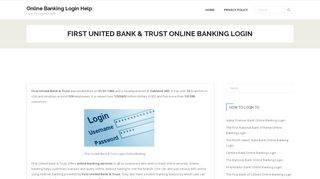 First United Bank & Trust Online Banking Login - Guide