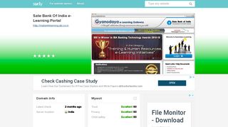 mybanklearning.sbi.co.in - Sate Bank Of India e-Learning ... - My Bank ...