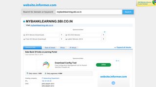 mybanklearning.sbi.co.in at WI. Sate Bank Of India e-Learning Portal