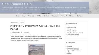 myBayar Government Online Payment Portal | She Rambles On