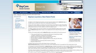 BayCare Launches a New Patient Portal - BayCare's Doctor Connect
