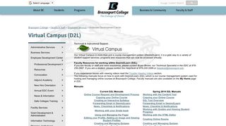 Virtual Campus (D2L) - Brazosport College