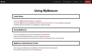 Using MyBeacon - Aplix