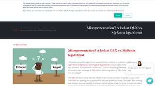 Misrepresentation? A look at OLX vs. MyBenta legal threat - Janette ...