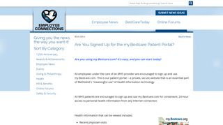 Are You Signed Up for the my.Bestcare Patient Portal? | Methodist ...