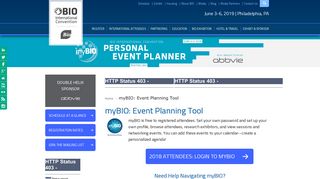 myBIO: Event Planning Tool | 2019 BIO International Convention