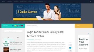 www.myblackcard.com - Login To Your Black Luxury Card Account ...