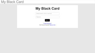 My Black Card - Yummy Life Styles