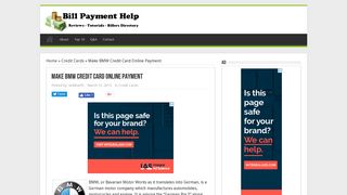 Www.myBMWcard.com - Online Payment - Bill Payment Help