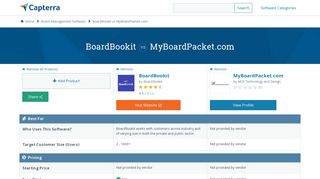 BoardBookit vs MyBoardPacket.com - 2019 Feature and Pricing ...