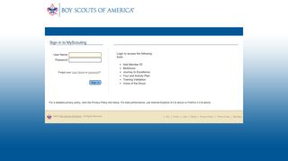 My Scouting - Boy Scouts of America - MyScouting.org